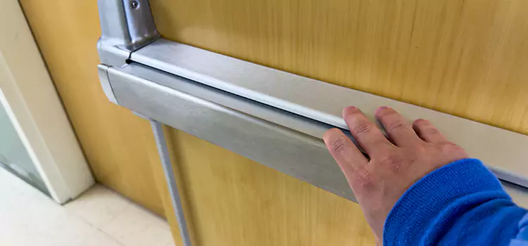 Installing a Push Bar on a Door Orangevale